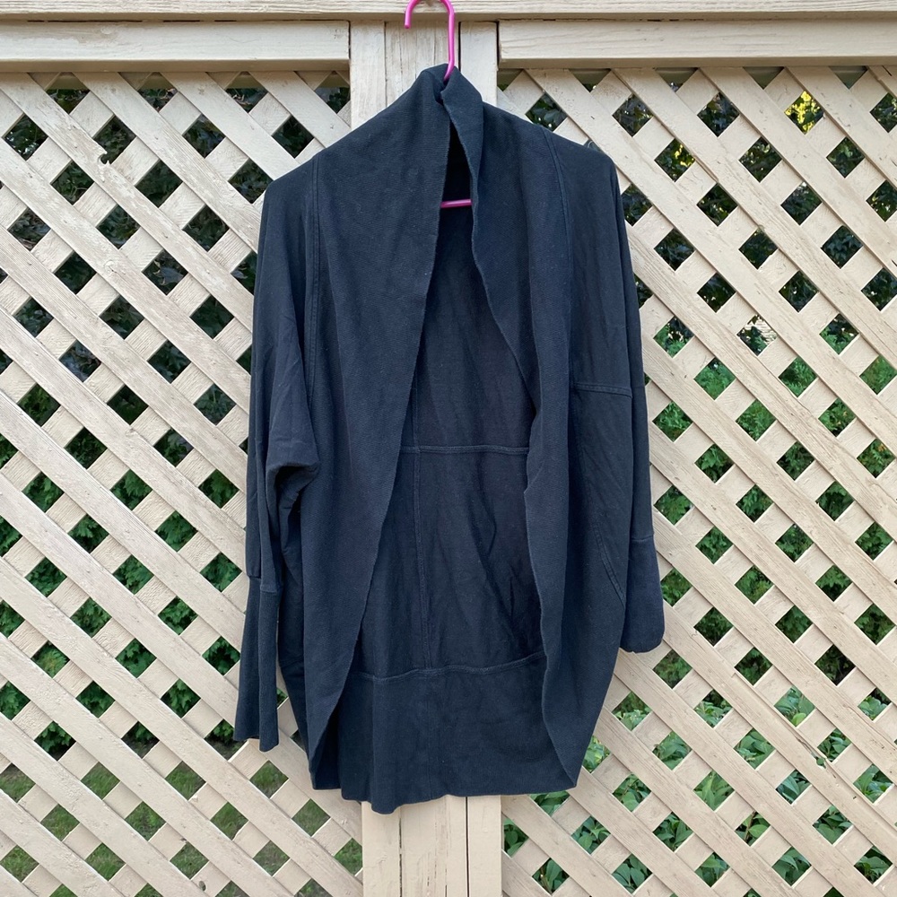 Mossimo for Target Black Open Sweatshirt - Large